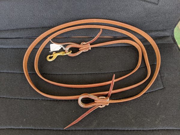 8 foot Leather Loop Reins (One Piece)