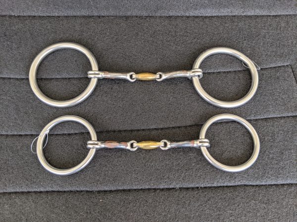 O-Ring Snaffle Bit with Curb Strap - Image 3