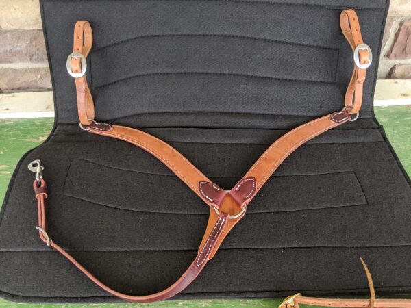 Leather Two Tone Latigo Breast Collar